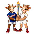 Chika y Cheo son las mascotas de los Juegos Estudiantiles 2026