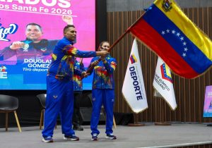 Gómez y Baumgartner encabezan la delegación de Venezuela como abanderados a los Juegos Suramericanos Santa Fe 2026